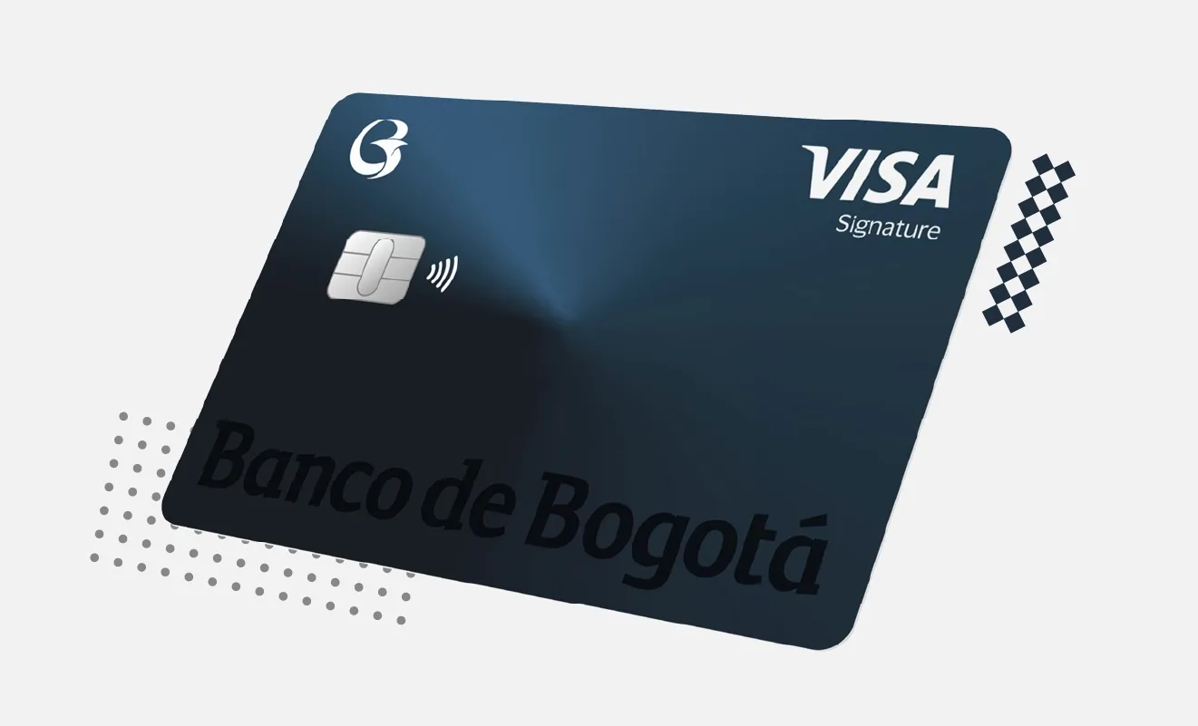 Tarjeta de crédito signature.