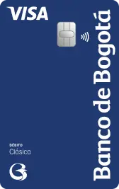 Tarjeta débito azul